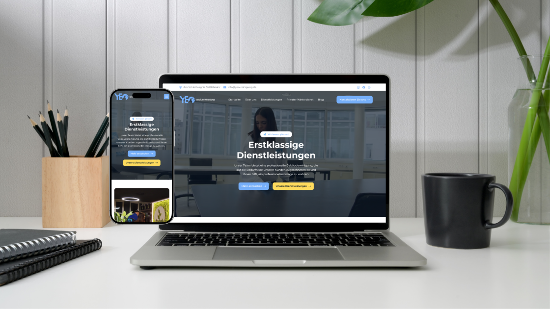 YEO Gebäudereinigung Website